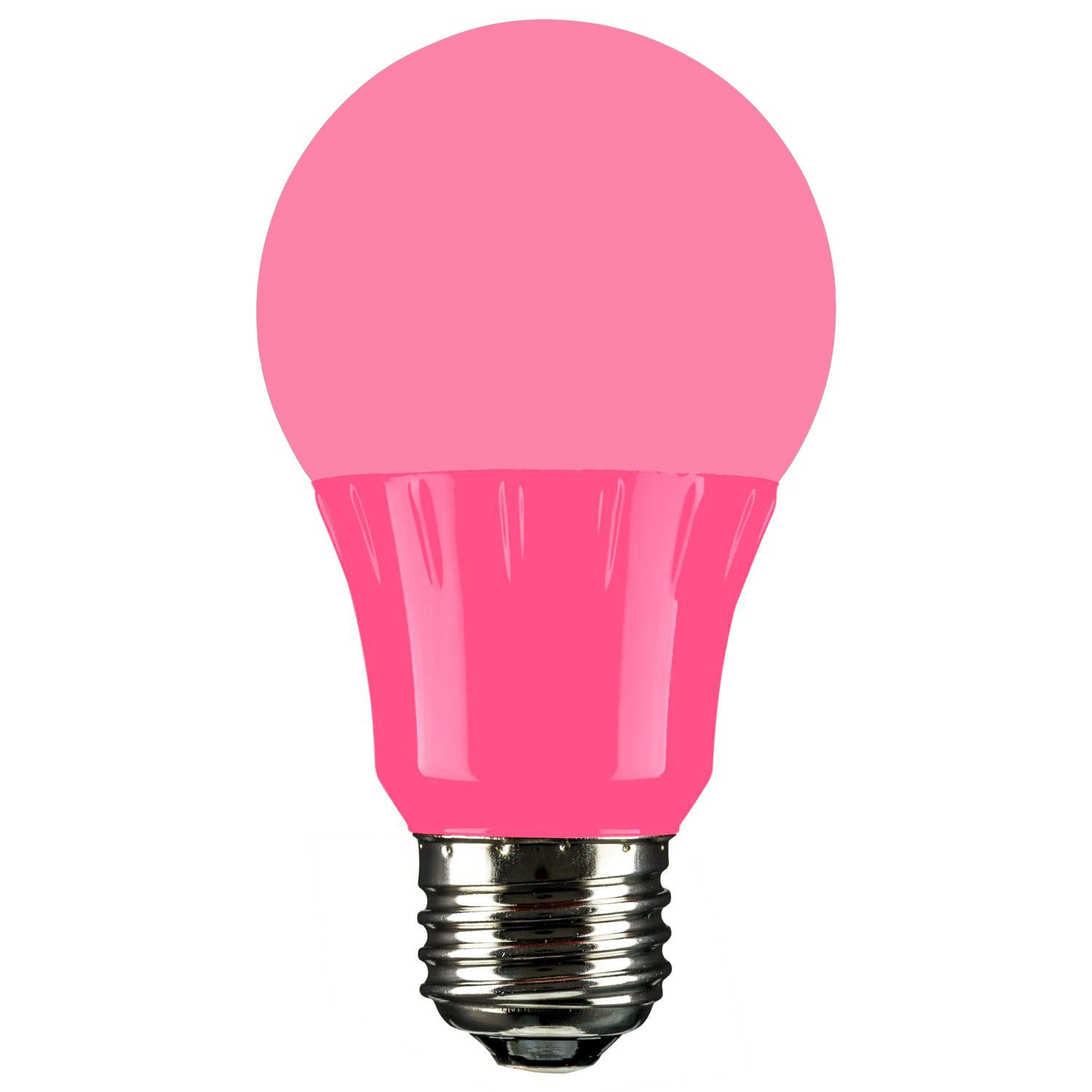 Sunlite LED A Type Colored 3W Light Bulb Medium (E26) Base, Pink - Cheap-Us