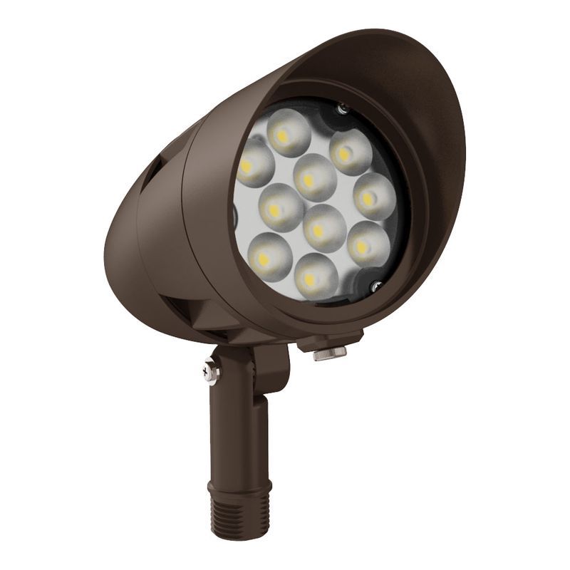 Westgate X-Gen Bullet 120-277V 15W 50K 60-Degree, Bronze, Outdoor Lighting, 15W, 1800 Lumens, 5000K, Bronze Finish, 0-10V - Cheap-Us