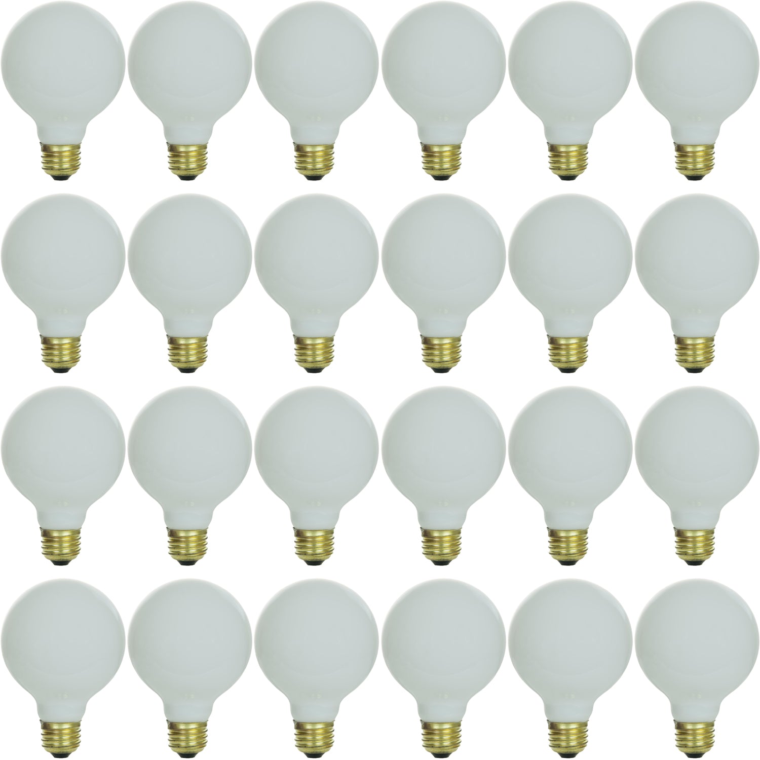 Sunlite 40 Watt G25 Globe, Medium Base, White - Cheap-Us