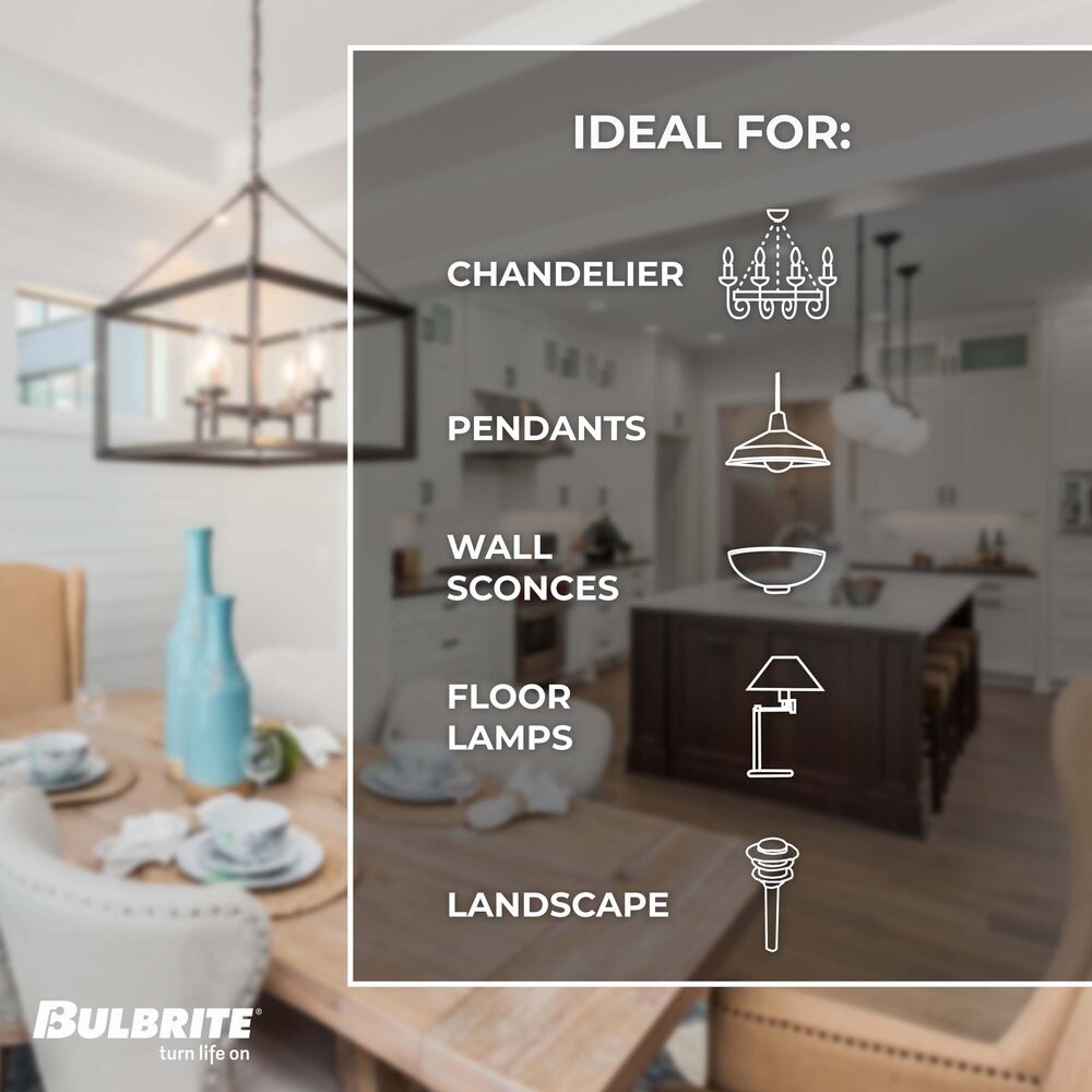 Bulbrite LED Filament Pack of (4) 4.5 Watt Mini T5 Light Bulbs with Clear Finish and Bi-Pin (G9) Base - 3000K (Soft White Light), 450 Lumens - Cheap-Us