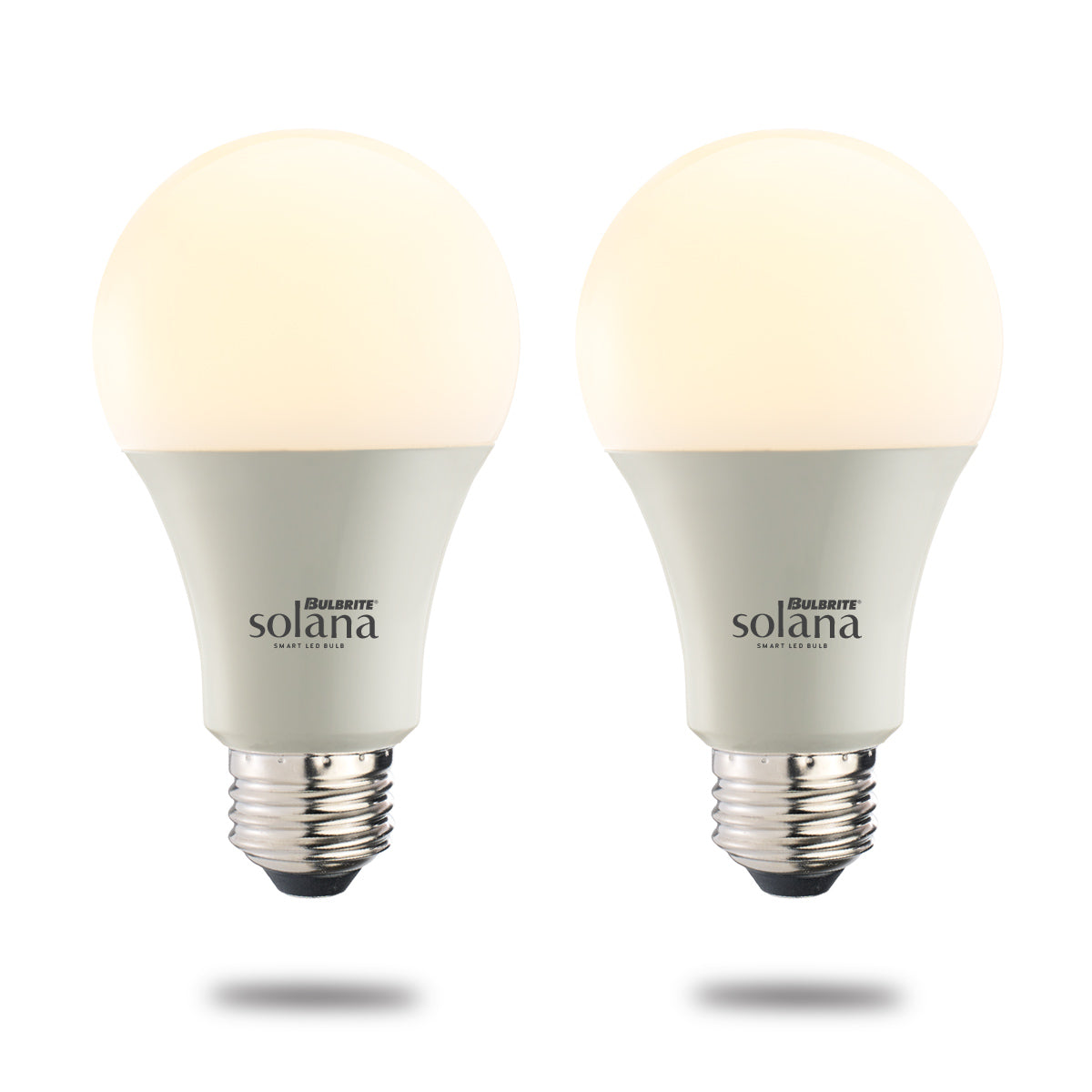 Bulbrite A19 Solana WiFi Connected Smart LED Smart Light Bulb, Frost, Pack of 2 - Cheap-Us