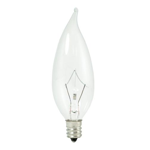 BULBRITE KRYPTON CA10 CANDELABRA SCREW (E12) 25W DIMMABLE LIGHT BULB 2700K/WARM WHITE 20PK (460325) - Cheap-Us