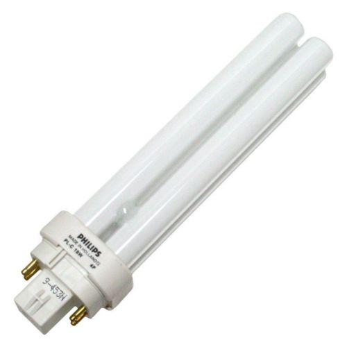 Philips 383307 - PL-C18W/30/4P/ALTO Double Tube 4 Pin Base Compact Fluorescent Light Bulb - Cheap-Us