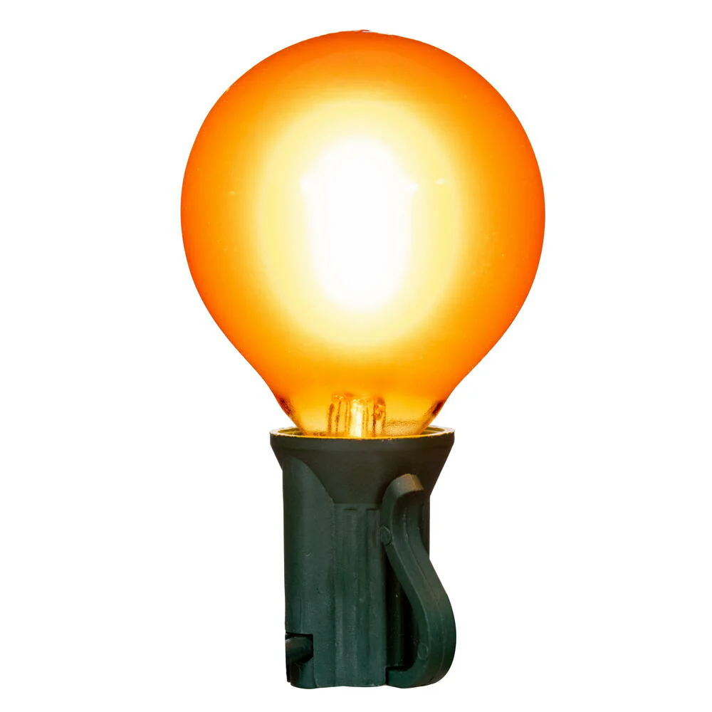 Vickerman Amber LED G40-E12 Filament Glass Replacement Bulbs 10/Box - Cheap-Us