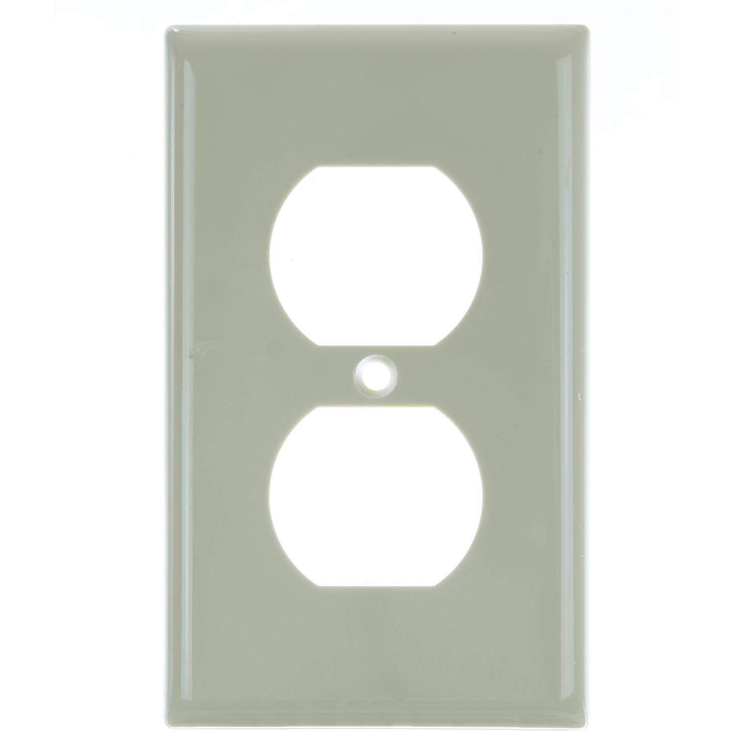 Sunlite E211/I 1 Gang Duplex Receptacle Plate, Ivory - Cheap-Us