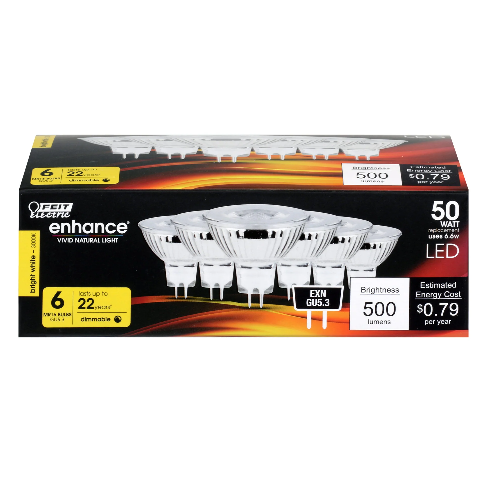500 Lumen 3000K Dimmable LED - Cheap-Us
