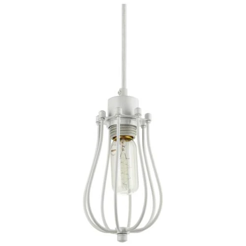 Sunlite  Pendant Vintage Antique Style Fixture Matte White Finish - Cheap-Us
