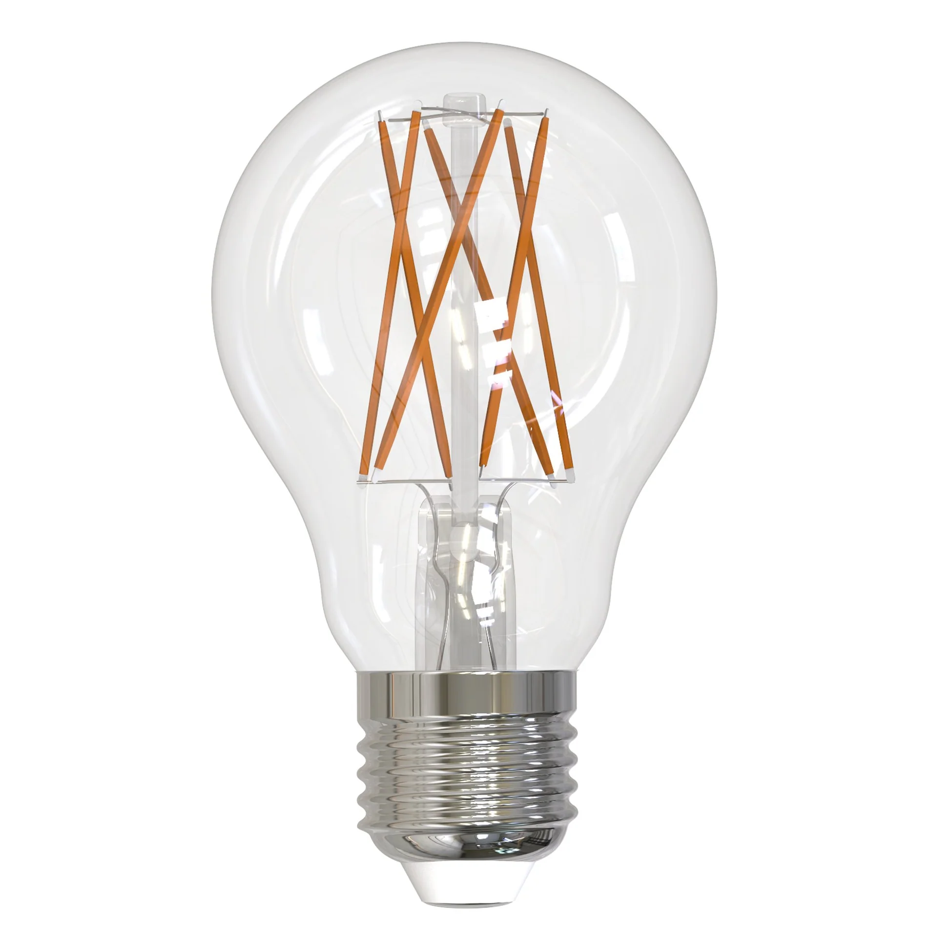 BULBRITE LED A19 MEDIUM SCREW (E26) 8W FULLY COMPATIBLE DIMMING FILAMENT LIGHT BULB 2700K/WARM WHITE 75W INCANDESCENT EQUIVALENT 2PK (776613) - Cheap-Us