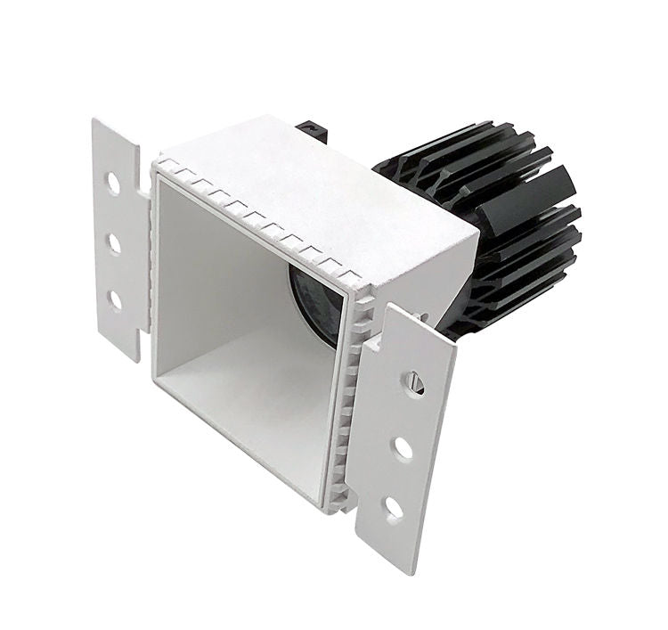 Westgate 4 LED Trimless Recessed Lights, Residential Lighting, 10W, 700 Lumens, 3000K, Clear Finish, TRIAC LED Dimmer - Cheap-Us