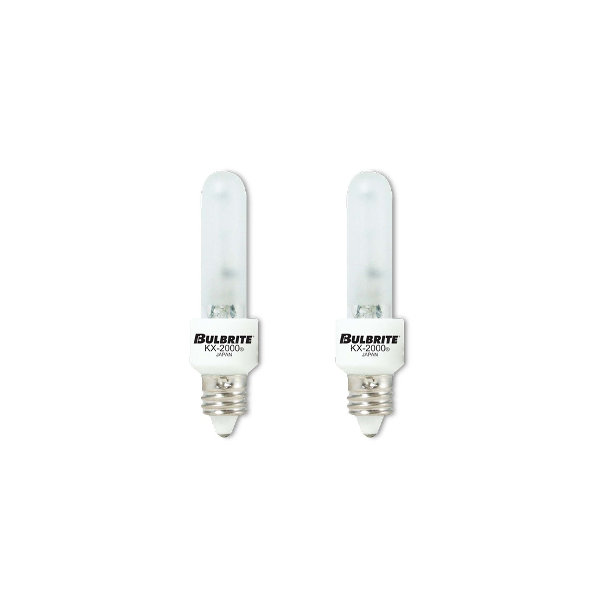 BULBRITE KRYPTON/XENON T3 MINI-CANDELABRA SCREW (E11) 40W DIMMABLE LIGHT BULB 2700K/WARM WHITE 2PK (473141) - Cheap-Us