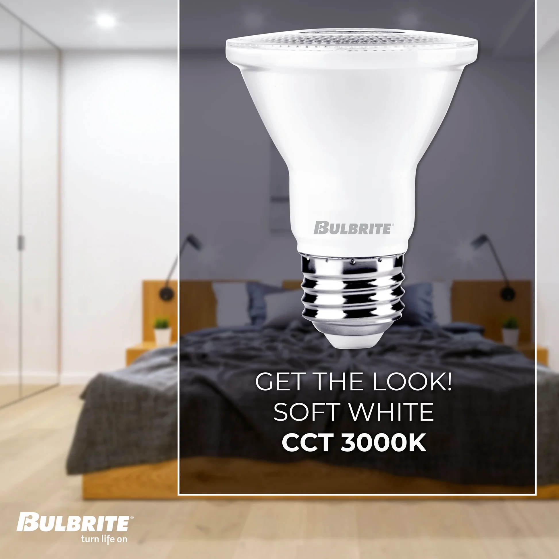 7W LED PAR20 3000K 80CRI BASICS FLOOD WET DIMMABLE-4PK - Cheap-Us