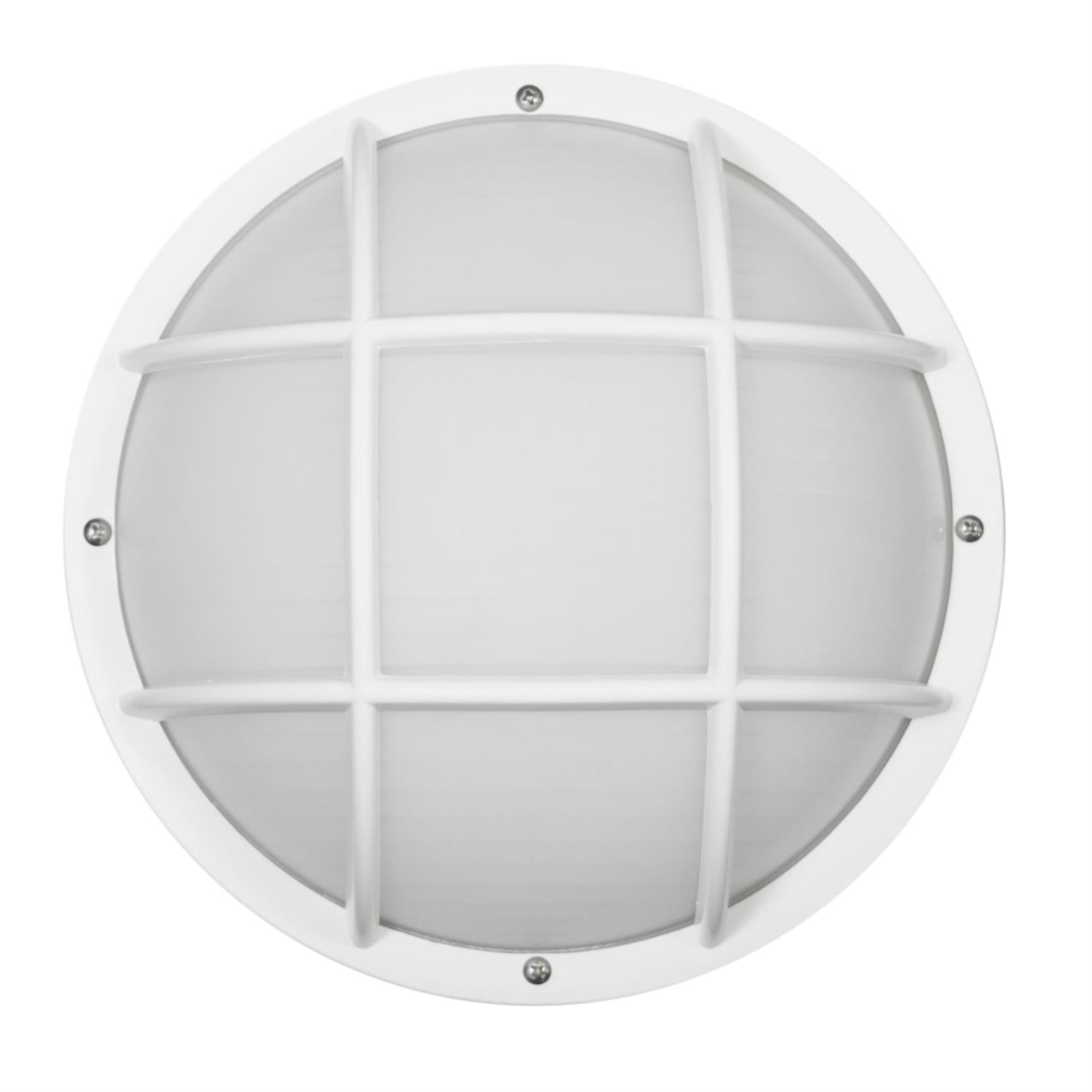 Sunlite Decorative Outdoor Eurostyle Grid Fixture, White Finish, Frosted Lens - Cheap-Us