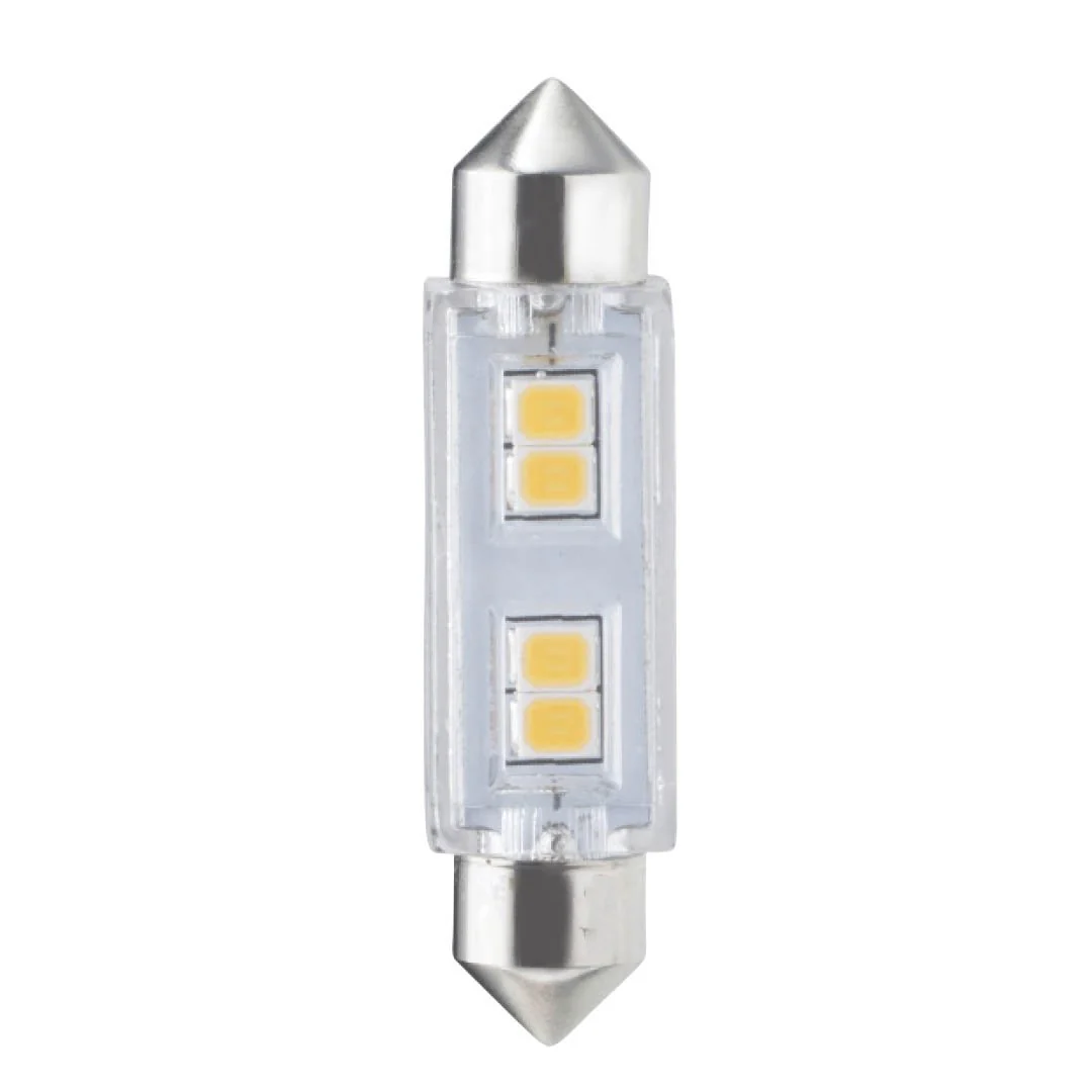 BULBRITE LED T3 FESTOON (FEST) 0.8W NON-DIMMABLE LIGHT BULB 3000K/SOFT WHITE 20W INCANDESCENT EQUIVALENT 3PK (770613) - Cheap-Us