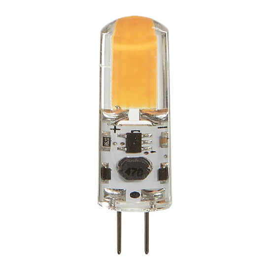 Luxrite G4 LED  Light Bulb, 1.5W, 200 Lumens, 12V, 3000K - Soft White, Clear Finish, 80 CRI (LR24631) - Cheap-Us