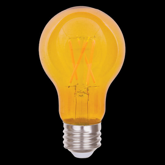 Luxrite LED Filament A19 Light Bulb, E26 Medium Base, 4.5W, Yellow Transparent Bulb Finish (LR21725) - Cheap-Us