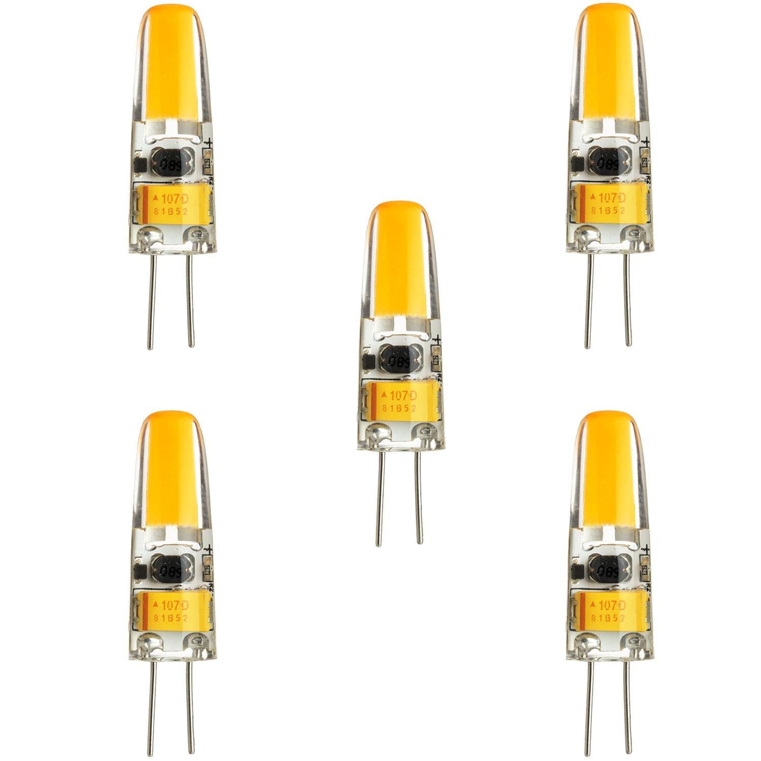 Sunlite G4/LED/1.5W/CL/12V/D/30K/CD LED Single Ended G4 Bi-Pin 1.5W Light Bulb (G4) Base, 3000K Warm White - Cheap-Us
