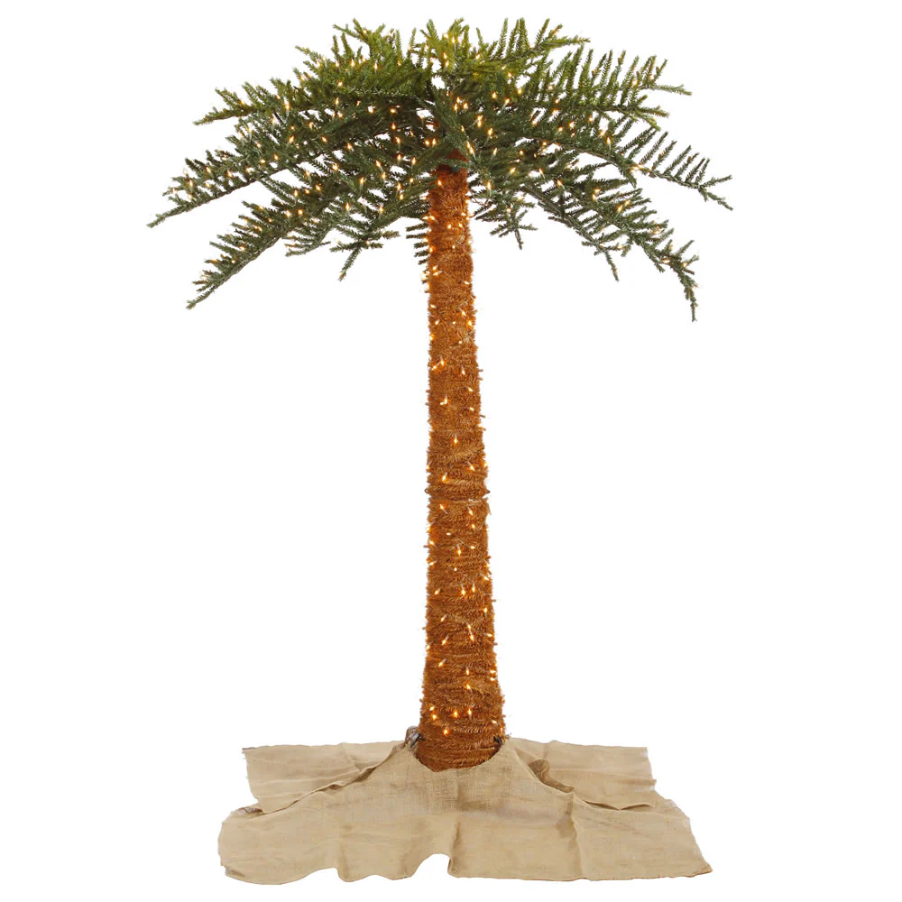 Vickerman 6' Outdoor Royal Palm Artificial Tree with 500 Warm White Italian LED Lights - Cheap-Us