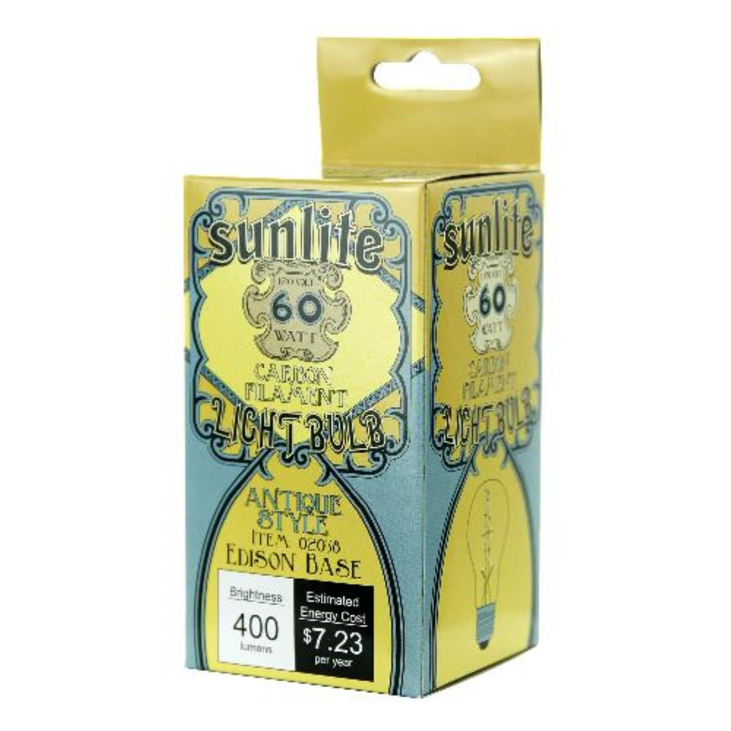 Sunlite 60 Watt Antique Victoria Style A19 Medium Base Clear, 12 Pack - Cheap-Us