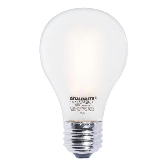BULBRITE LED A19 MEDIUM SCREW (E26) 7W DIMMABLE FILAMENT LIGHT BULB 2700K/WARM WHITE 60W INCANDESCENT EQUIVALENT - Cheap-Us