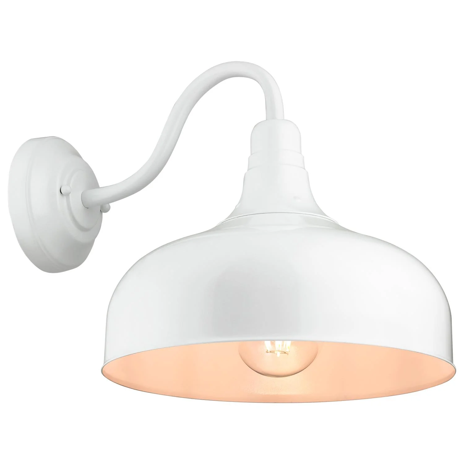 Gooseneck Barn Fixture, 12 Inch, Indoor and Outdoor Use, UL Listed Wet Location - Cheap-Us