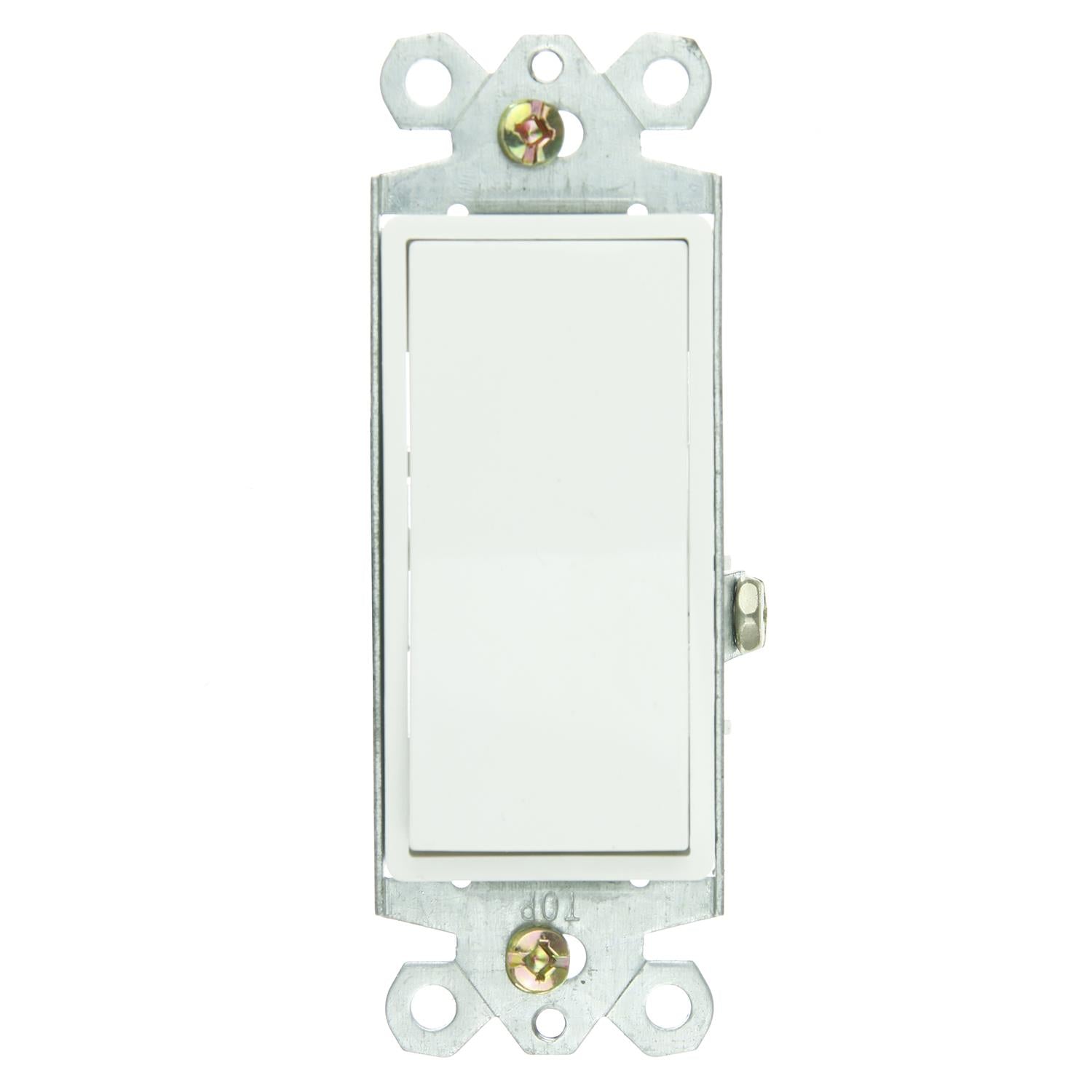 Sunlite E509 On/Off Grounded Rocker Switch, White - Cheap-Us