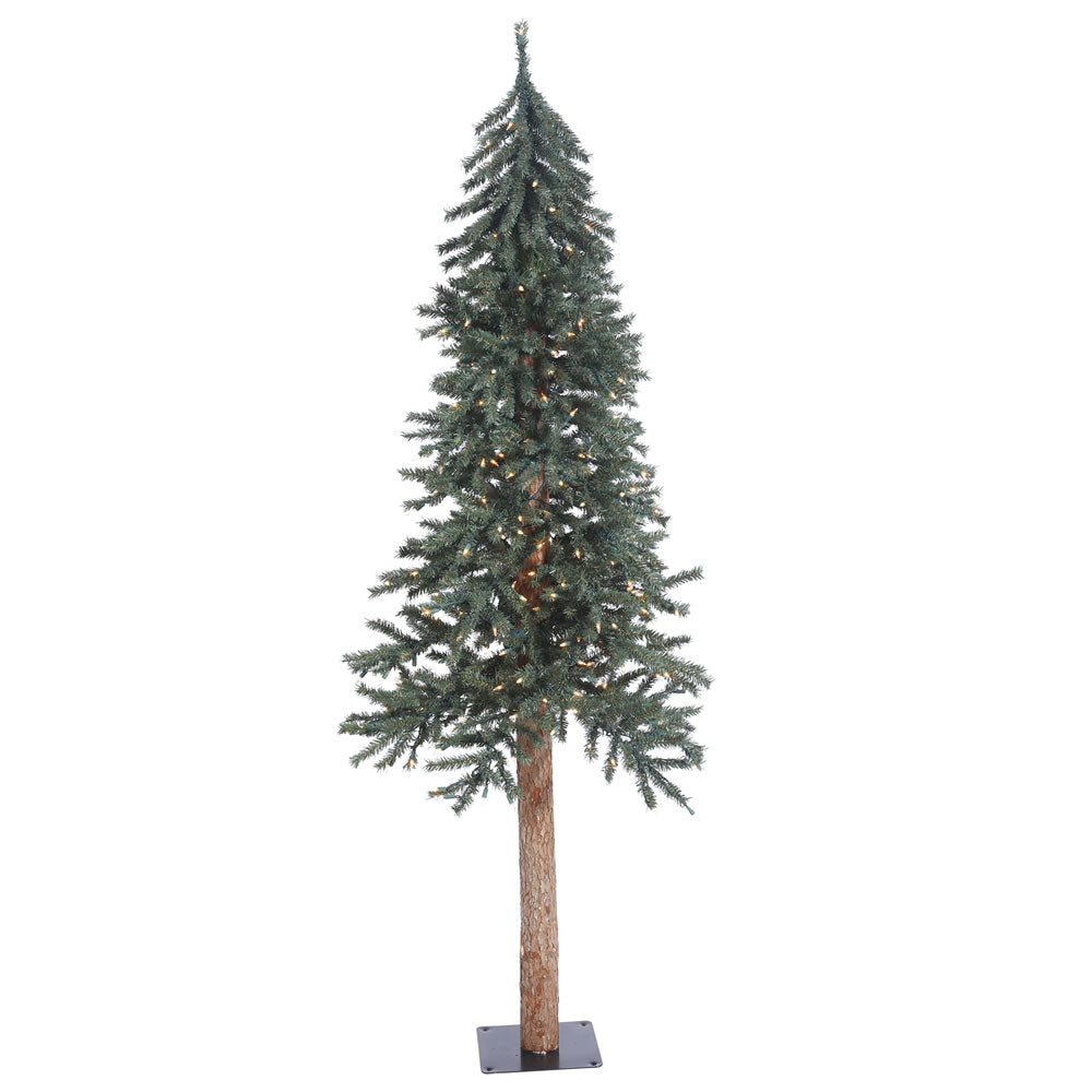 Vickerman 6' Natural Bark Alpine Artificial Christmas Tree Clear Dura-lit Lights - Cheap-Us