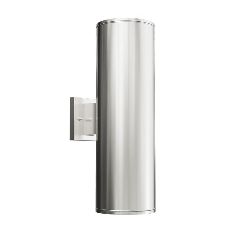 Westgate 6” LED Cylinder Lights, 120~277V, Outdoor Lighting, 40W, 3200 Lumens, 3000K/4000K/5000K, Brushed Nickel Finish - Cheap-Us