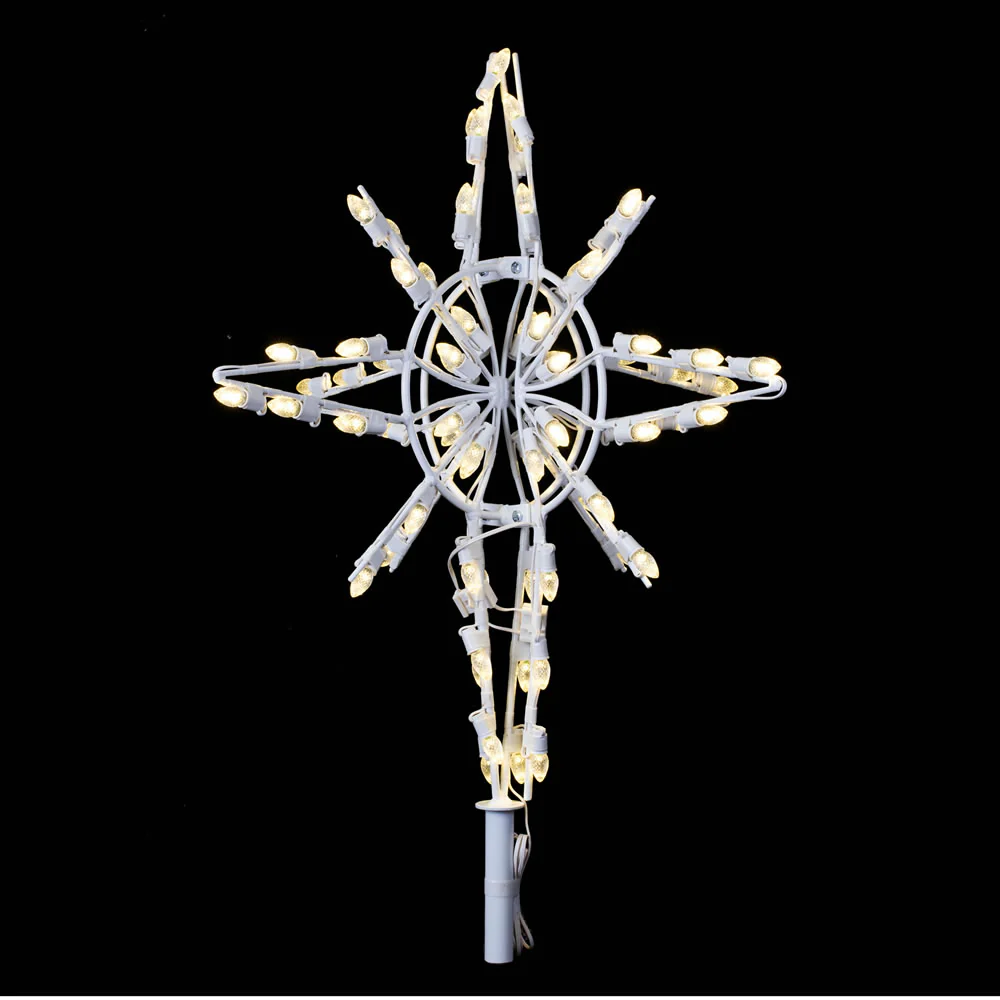 Vickerman 8' Giant LED Bethlehem Tree Top Star Featuring 158 Warm White LED Lights. - Cheap-Us