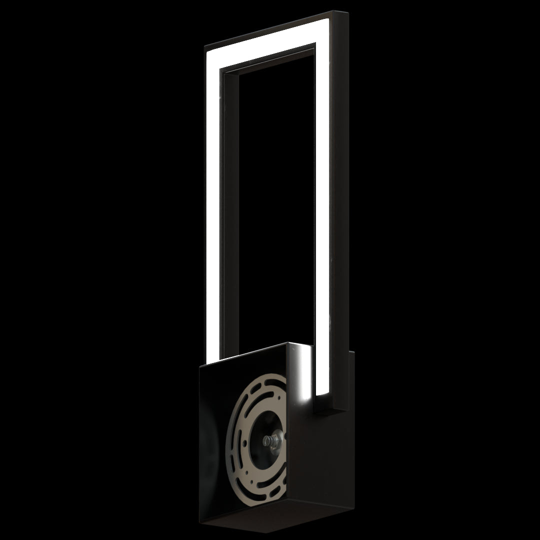 Catola LED Modern Geometric Rectangle Outdoor Wall Sconce Black - Cheap-Us