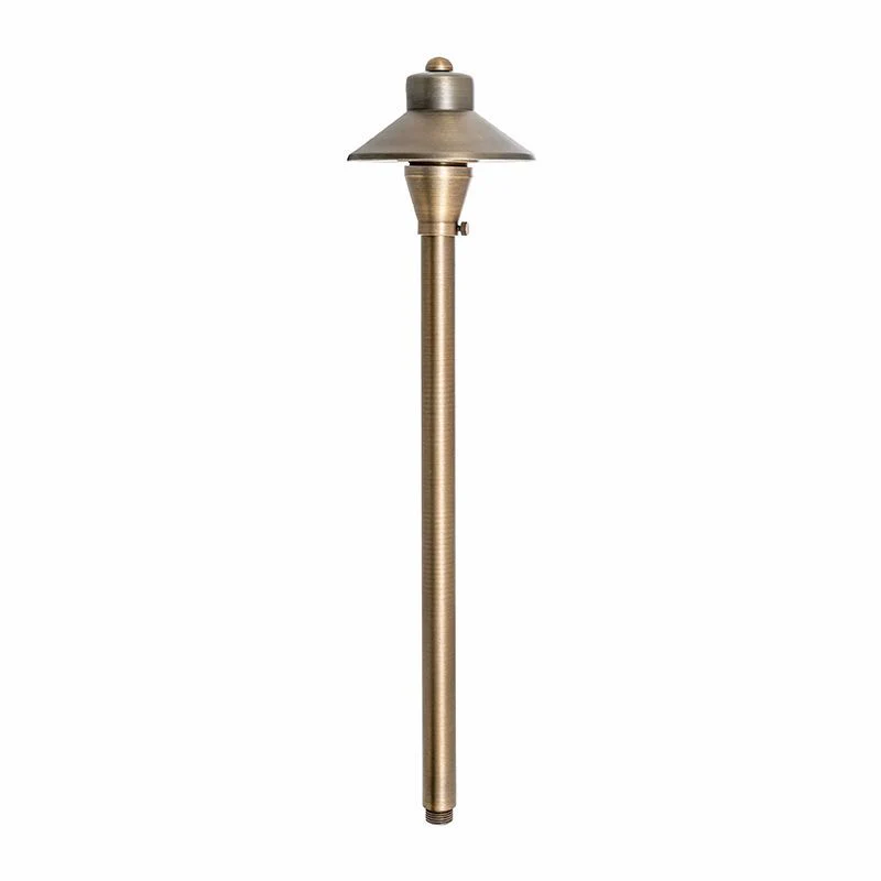 Westgate Area Light, With Integrated LED 3W AC/DC   Solid Brass, 3Ft Lead, Bronze, Landscape Lighting , 3W, 200 Lumens, 3000K, Brass Finish - Cheap-Us