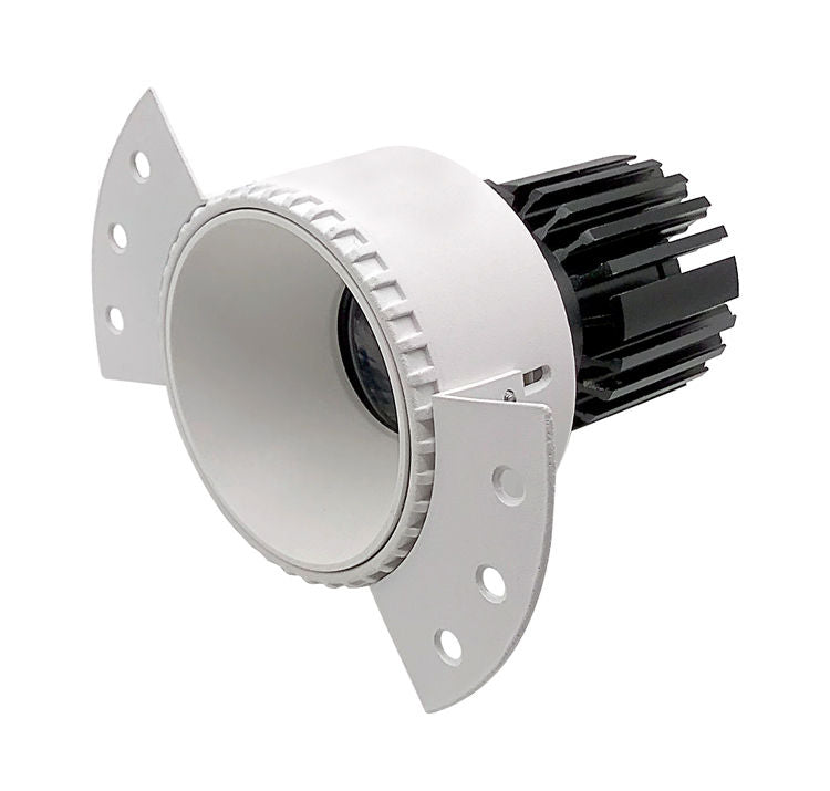 Westgate 4 LED Trimless Recessed Lights, Residential Lighting, 10W, 700 Lumens, 3500K, Clear Finish, TRIAC LED Dimmer - Cheap-Us