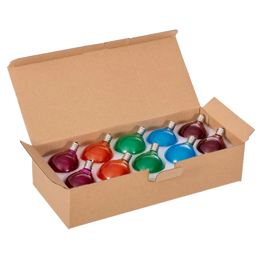 Vickerman Multi-Colored LED G50-E12 Filament Glass Replacement Bulbs 10/Box - Cheap-Us