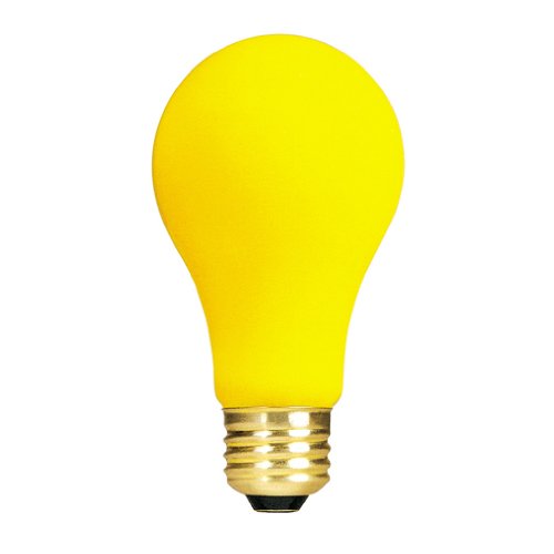 Bulbrite 40A/YB 40 Watt Incandescent A19 Outdoor Bug Light, Medium Base, Yellow - Cheap-Us