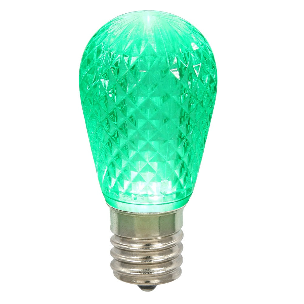 Vickerman Green Faceted S14 LED Replacement Bulb - Cheap-Us