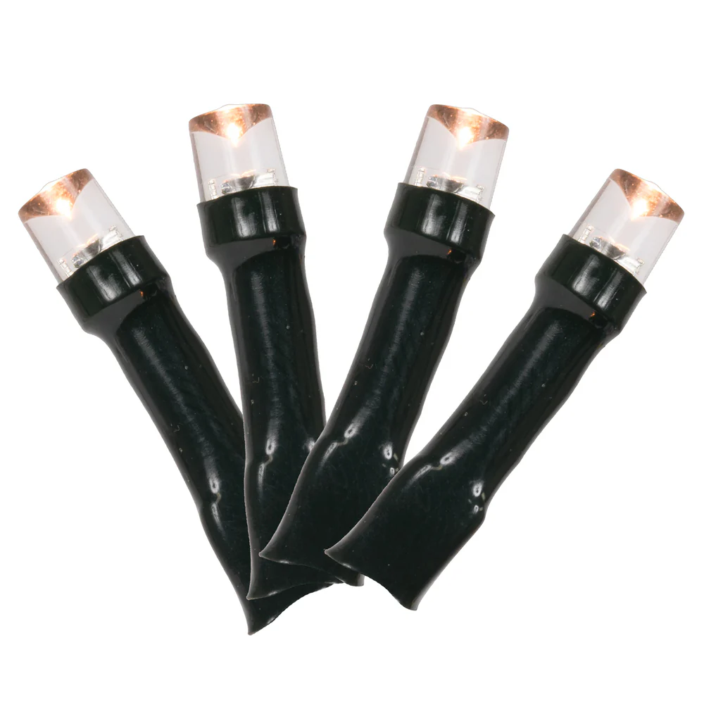 Vickerman Battery Operated Warm White LED Outdoor 50 Light Set Automatic On-Off Timer. - Cheap-Us