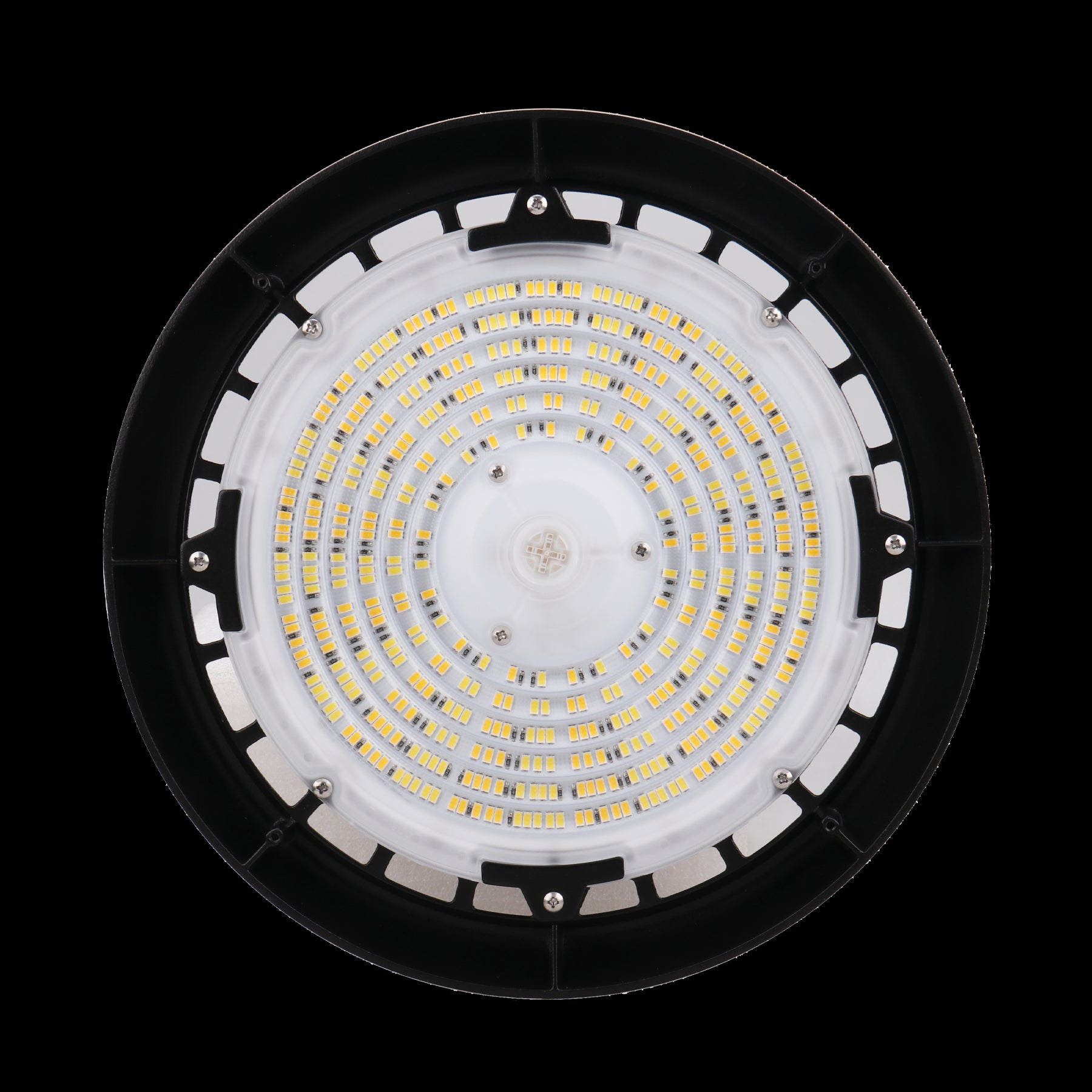 Luxrite 100/120/150W UFO High Bay LED Shop Light 3CCT Selectable 3500K-5000K 120-277V, IP65, UL Listed, Black Finish (LR41520) - Cheap-Us