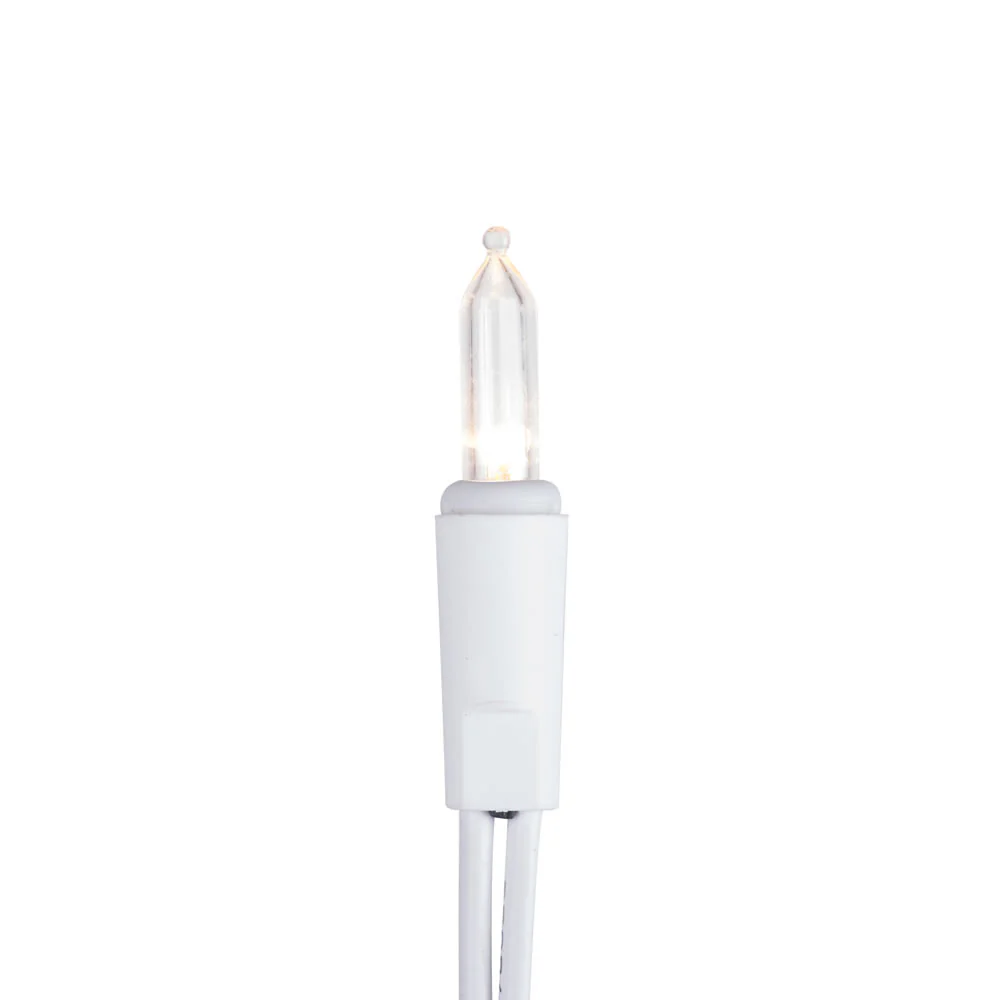 Vickerman 50 LED Warm White Dura-Lit Light on White Wire, 37' Christmas Light Strand- 2 Pack - Cheap-Us
