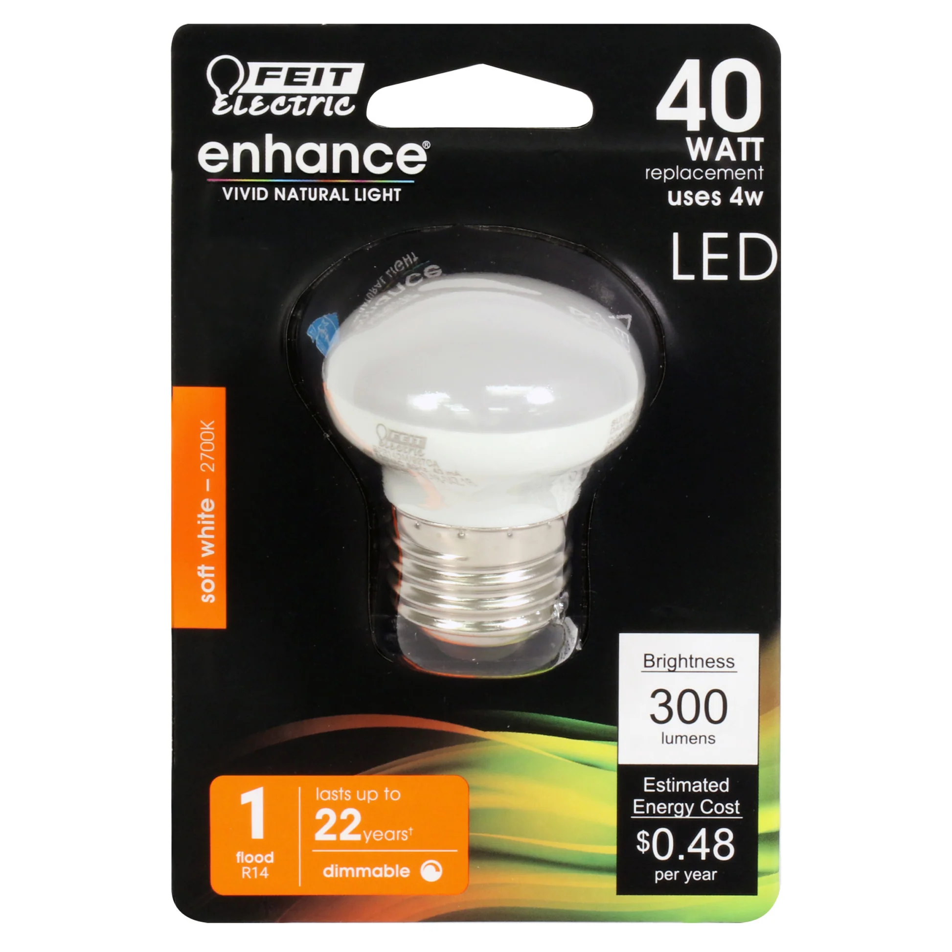300 Lumen 2700K Dimmable LED R14 - Cheap-Us