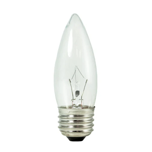 Bulbrite KR40ETC/32 40 Watt Dimmable Krypton Krystal Touch B10 Torpedo Chandelier Bulb, Medium Base, Clear, 10-Pack - Cheap-Us