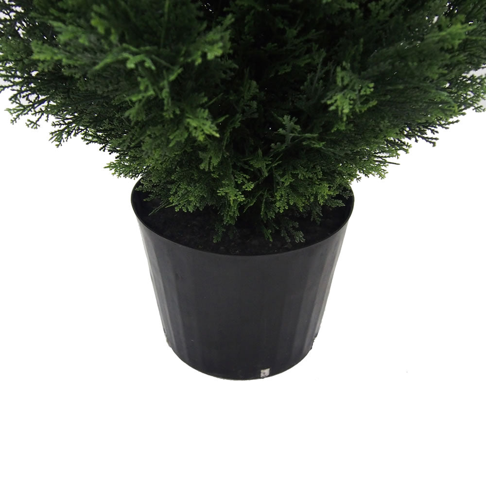 Vickerman 4' Artificial Potted Green Cedar Tree. - Cheap-Us