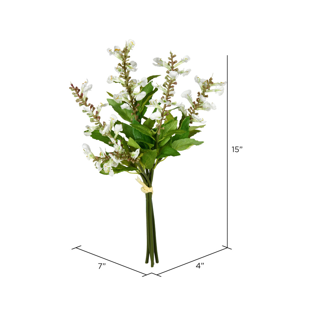 Vickerman 15'' Artificial White Sage Bundle. - Cheap-Us