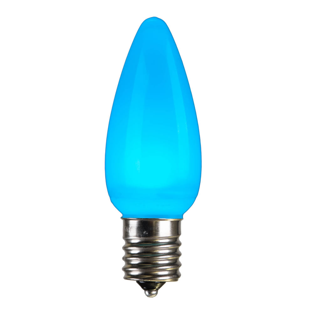 Vickerman C9 Ceramic LED Teal Bulb  Nickel Base 120V .6 Watts  5 diodes 25 Bulbs per Pack - Cheap-Us