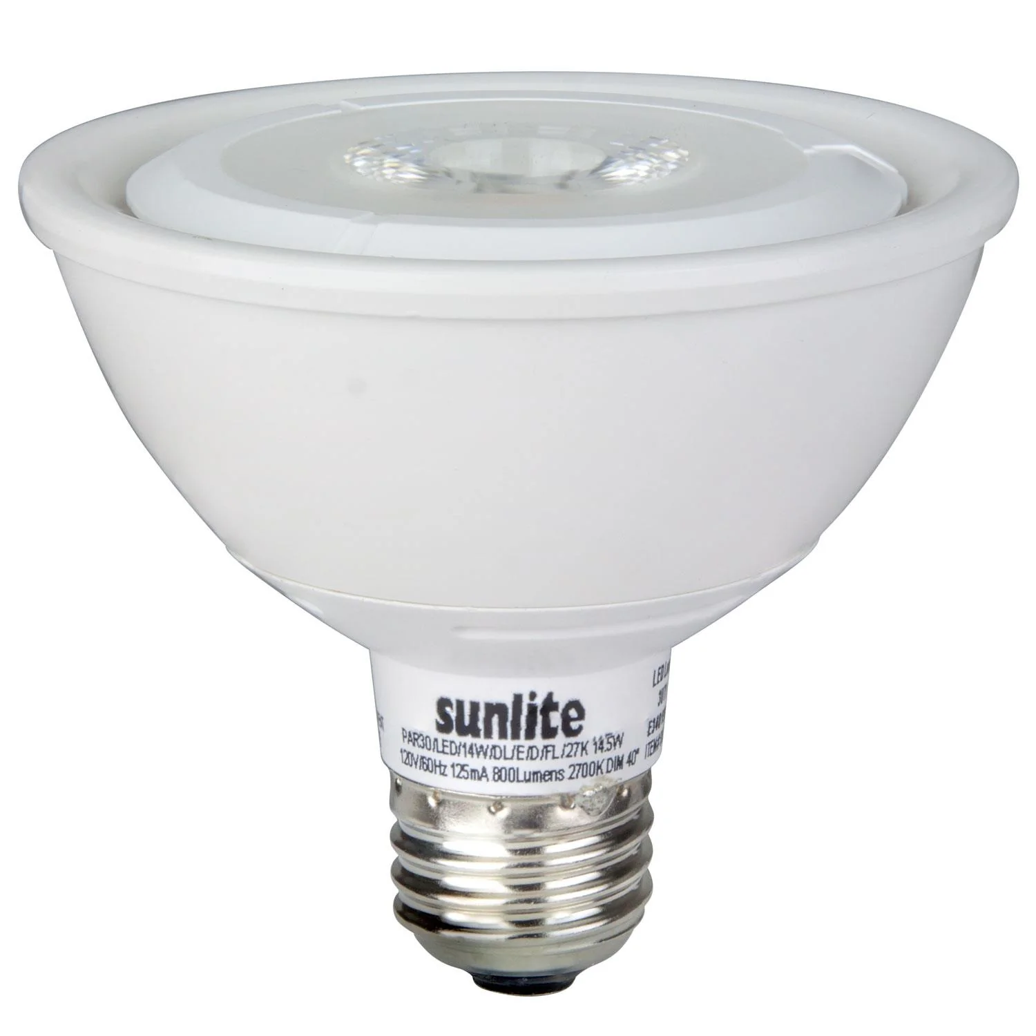Sunlite LED PAR30 Reflector Outdoor Series 14.5W (75W Equivalent) Light Bulb Medium (E26) Base, Warm White - Cheap-Us
