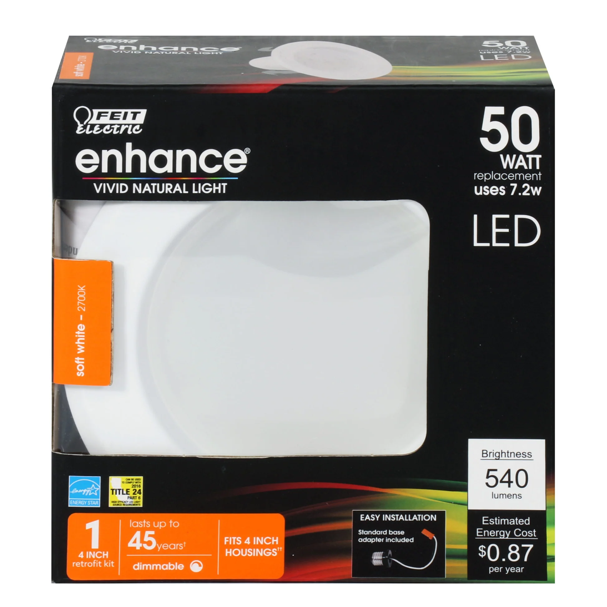 540 Lumen 2700K 4 In. Dimmable Recessed Downlight - Cheap-Us