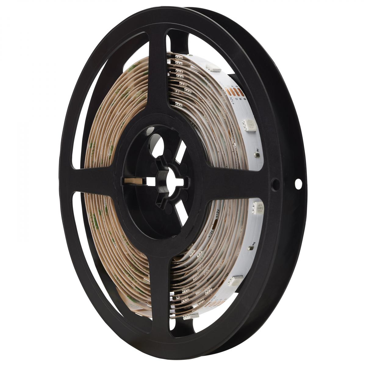 64-110 TAPE/RGBTW/IP20/PLUG/16' Dimension Performer; Tape light strip; 16 ft.; RGB plus Tunable White; Plug connection; IR Remote Included - Cheap-Us