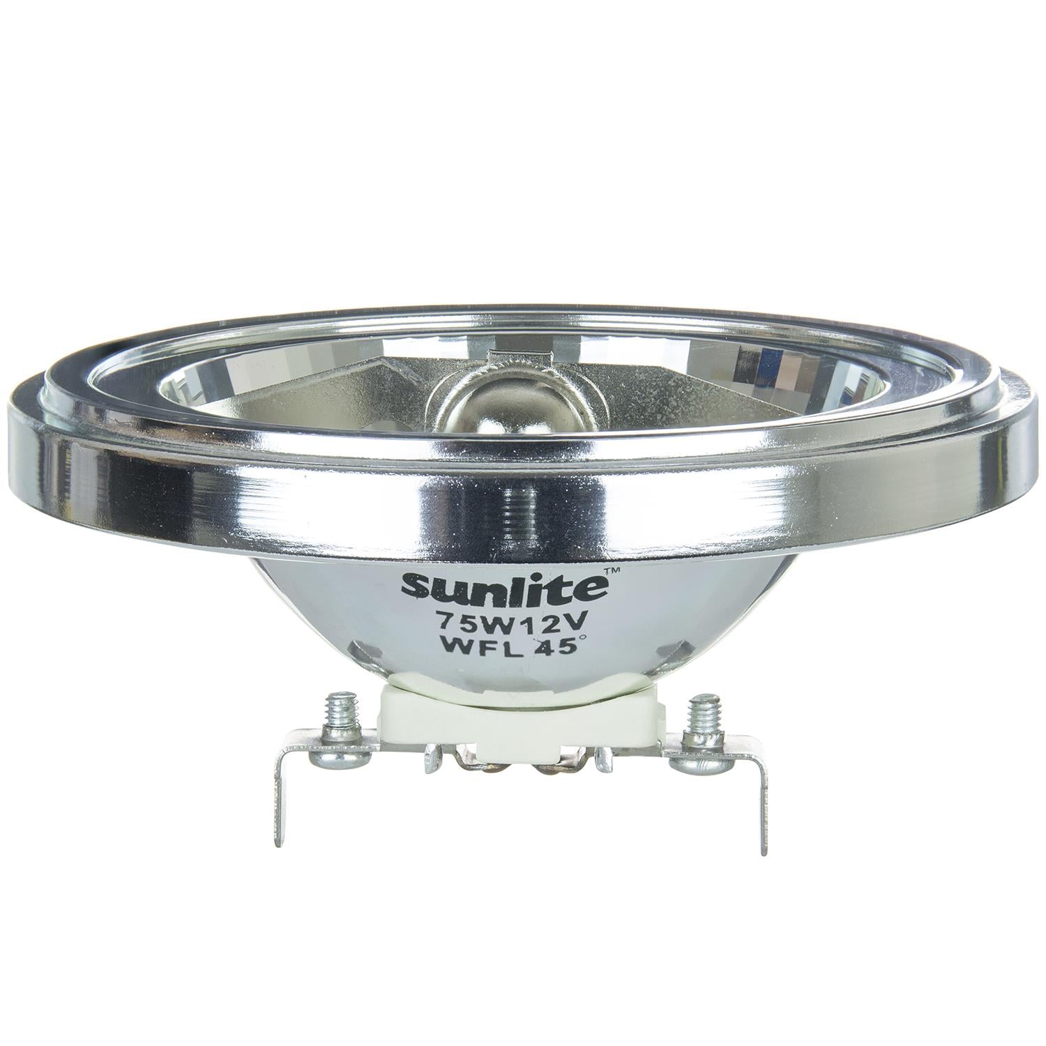 Sunlite 75 Watt, 45° Wide Flood, AR111 Aluminum Reflector, G53 Base, Halogen - Cheap-Us