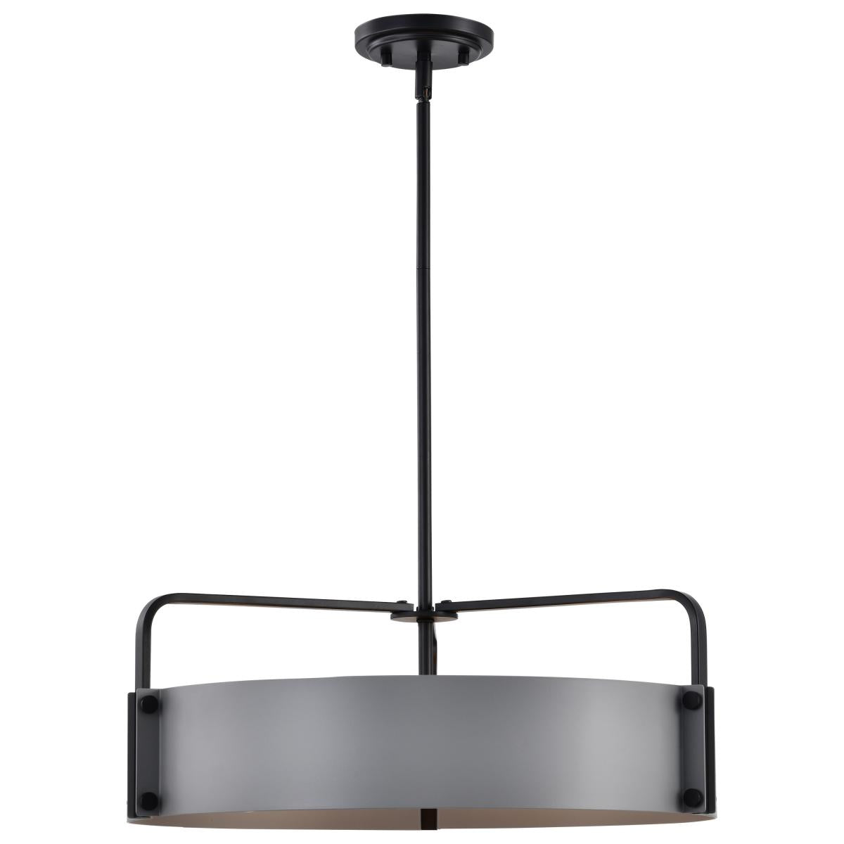 60-7854 ALTOS 5 LIGHT LARGE PENDANT Altos 5 Light Large Pendant; Gray and Matte Black Finish - Cheap-Us