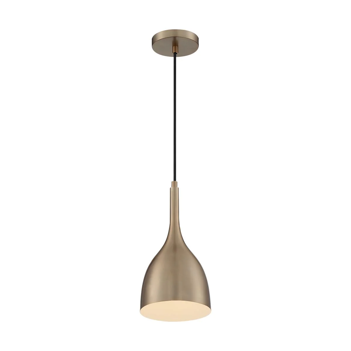 60-7076 BELLCAP 1LT SMALL PENDANT Bellcap - 1 Light Pendant with- Burnished Brass Finish - Cheap-Us