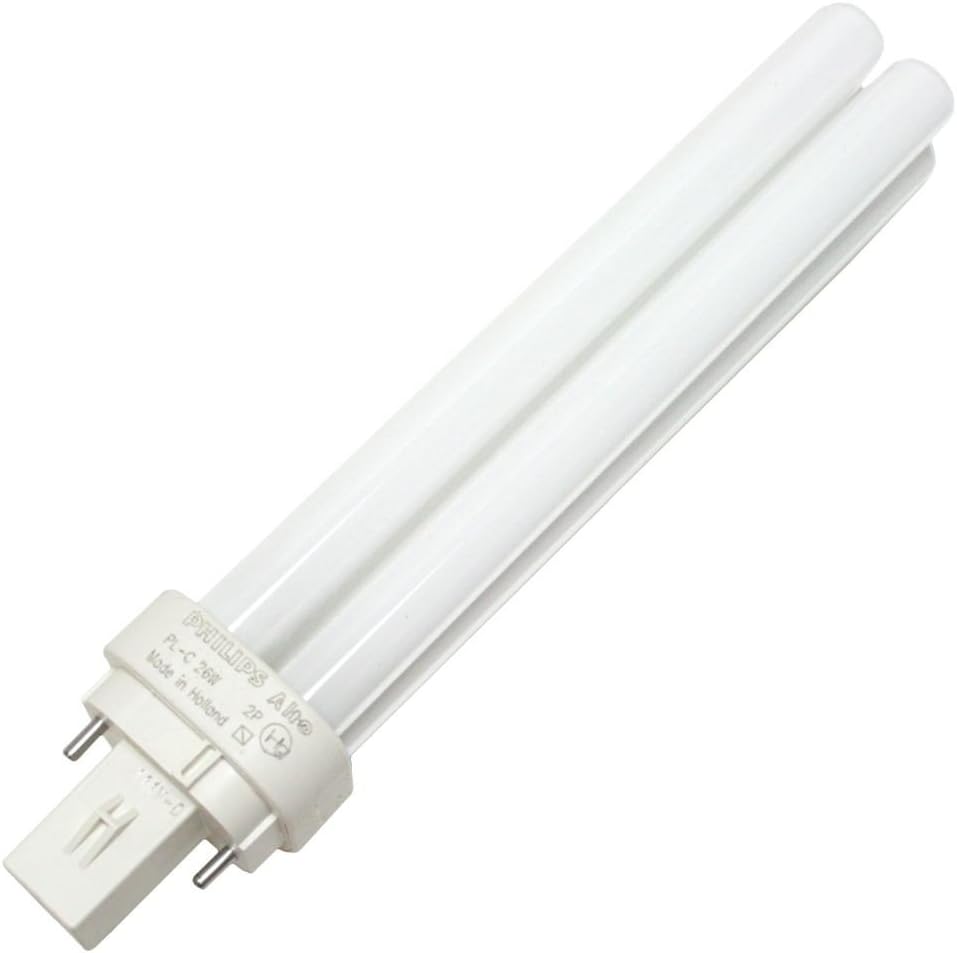 Philips 383216 - PL-C26W/27/ALTO Double Tube 2 Pin Base Compact Fluorescent Light Bulb - Cheap-Us