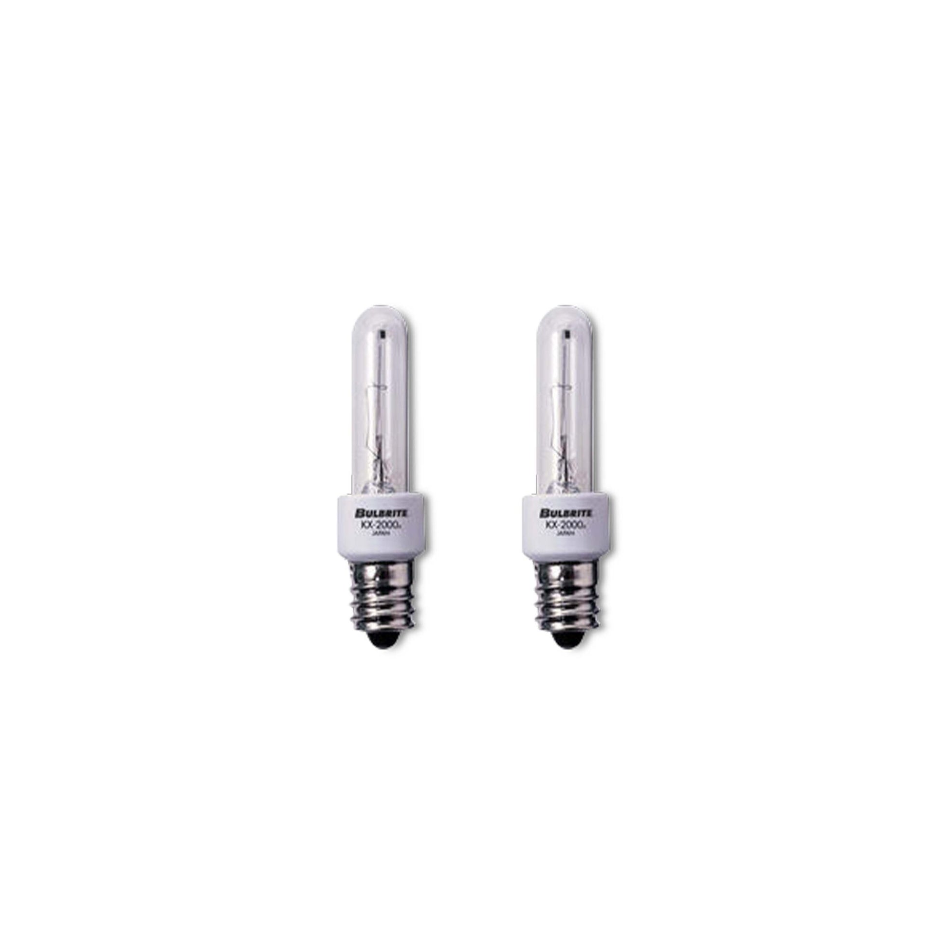 BULBRITE KRYPTON/XENON T3 CANDELABRA SCREW (E12) 20W DIMMABLE LIGHT BULB 2700K/WARM WHITE 2PK (473021) - Cheap-Us